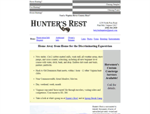 Tablet Screenshot of huntersrest.net